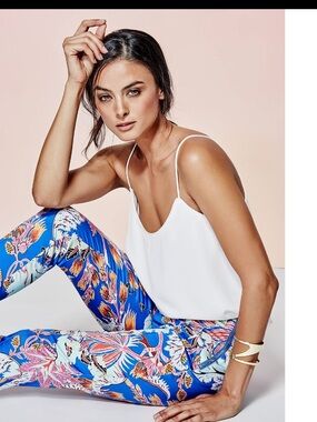 Marciano Floral/Paisley High Waisted Skinny Pants - Size S (6)